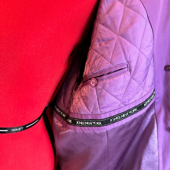 JONES NEW YORK pretty purple overcoat Size Large - Picture 8 of 11